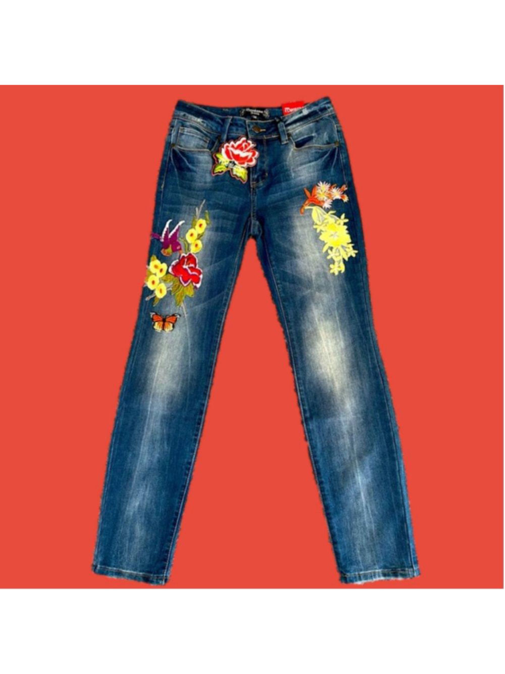 Montana Jeans with Appliqués, size 5/6, New with tags